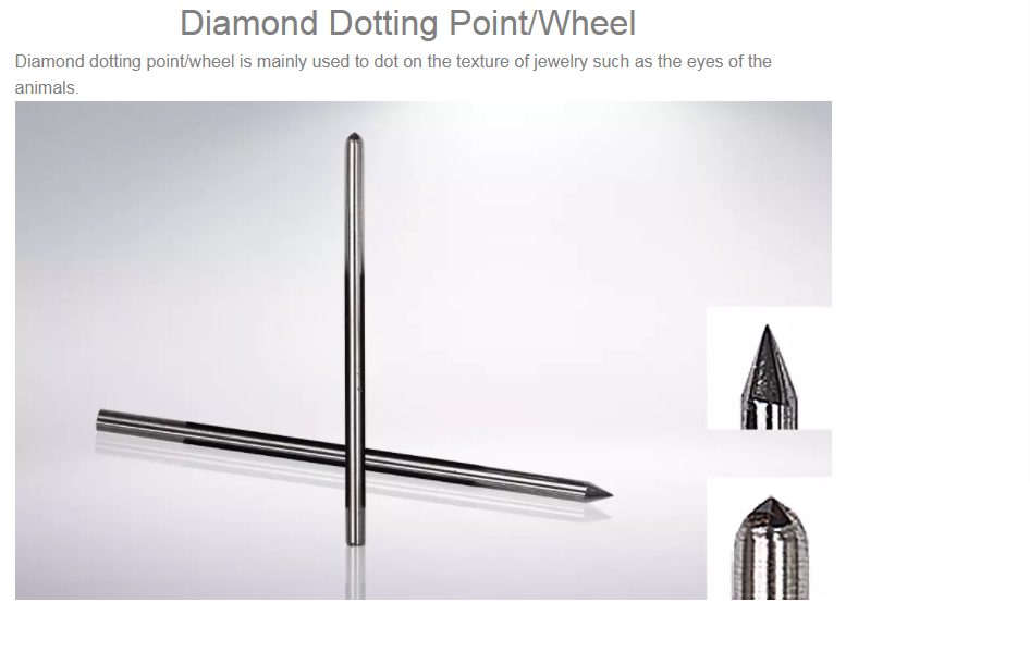 Single Points Diamond Dotting Tools