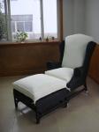 European Style Hand-Woven Outdoor Rattan Sofa Chair For Balcony