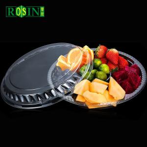 Quality 6 Cavity Disposable Plastic Fruit Containers With Anti Fog Transparent Cover wholesale
