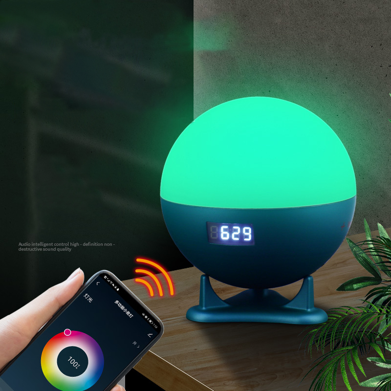 Tuya Wifi Smart Night Light For Mom and Baby Bedside White Noise Music Aid Sleep Wake Up Light Alarm Clock