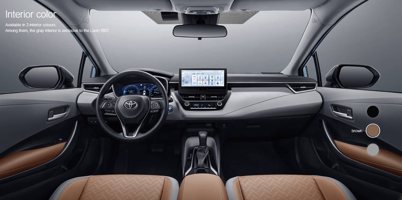 TO-YOTA LEVIN Hybrid Electric Car High Speed Electric Vehicle with 2700mm Wheelbase and 5 Seating Arrangements
