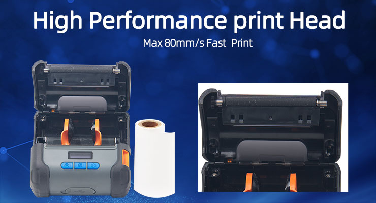 Portable Printer with USB Bluetooth Interface and 0.96 Inch OLED Display Private Mold