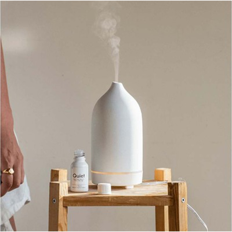 Homefish Ceramic Ultrasonic Aroma Diffuser With Led Light Essential Oil Perfume Diffuse Geurverspreider Diffuseur de per