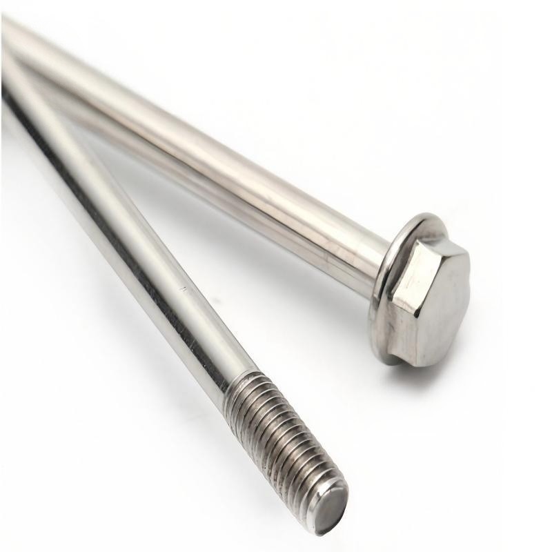 Long Screw For Extended Hexagon Flange Bolt Motor Long Screw For Lawn Mower Motor Stainless Steel Machine Screw