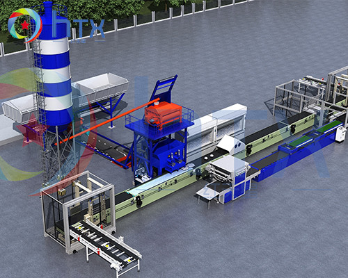 1000 - 1500m2 Capacity Veneer Stone Production Line Road Edge Stone Machine