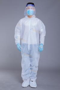 Quality Waterproof Hooded Disposable Coverall With Elastic Cuff wholesale
