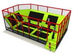 Customized Trampoline Park Equipment , Child Size Trampoline Multi - Section