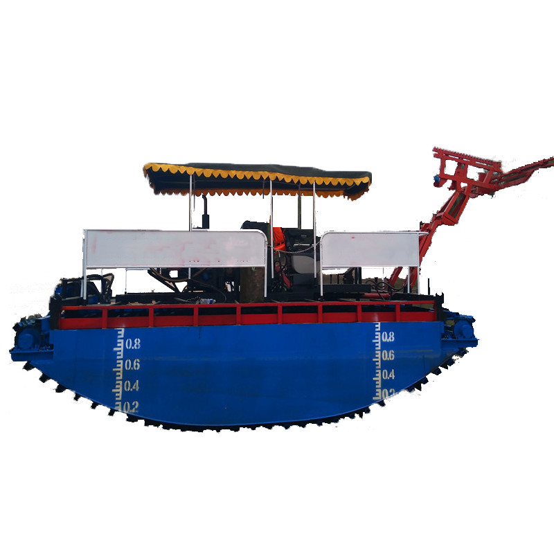 River And Swamp Amphibious Weed Harvester For Cutting Weed Water Hyacinth