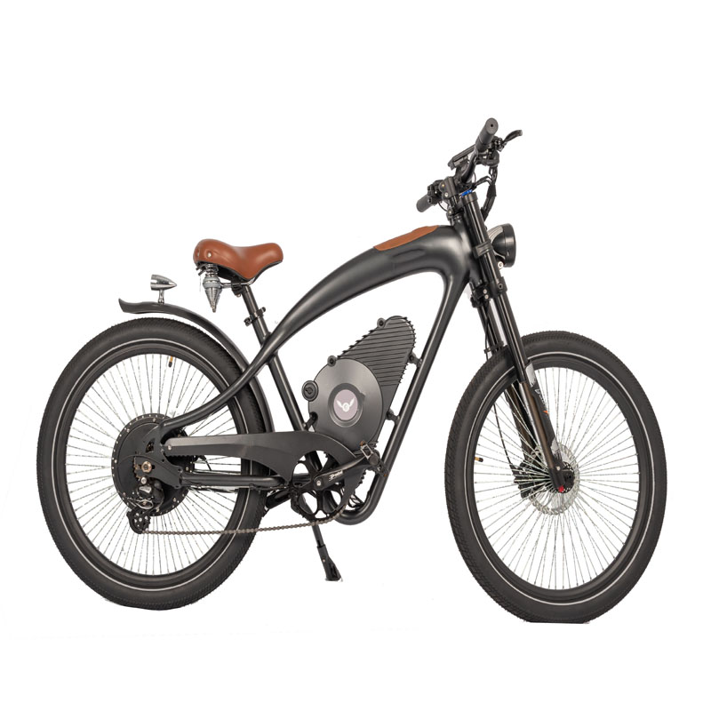 750W Brushless Motor Electric Motorcycle with 26 Inch Tires and 45KM Travel Distance