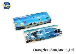 Quality Customized PET 3D Lenticular Ruler Stationery , Lenticular Printing Service wholesale
