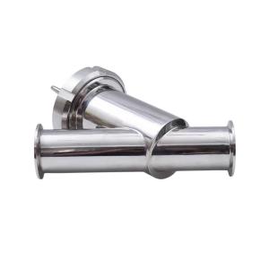 Quality Soft Seal Stainless Steel Sanitary Liquid Y-Type Filter for Food Processing Industry wholesale