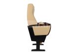 Strong Steel Structure Padded Church Chairs Modern Appearance With Writing