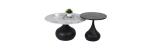 Black Steel Frame CT-013 Marble Top Coffee Table