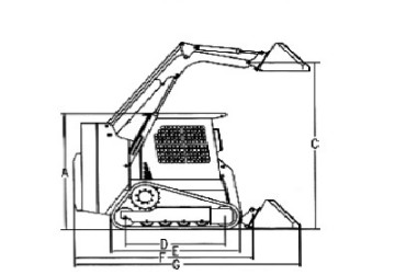 Hydraulic Pump Skid Steer Loader / Mini Skid Steer 80Hp Power ISO Certification