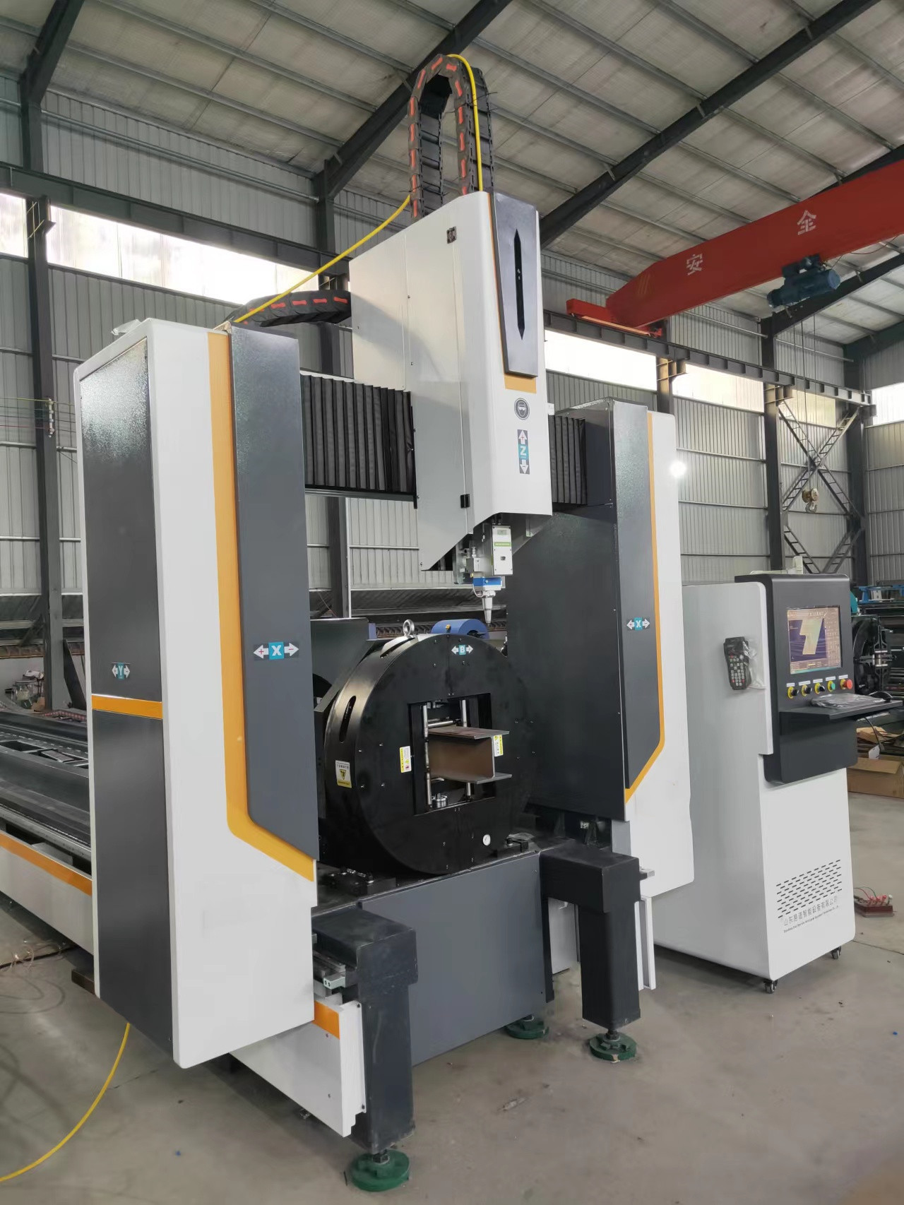 6000w Power Source Pipe Processing Machines Laser Cnc Machine