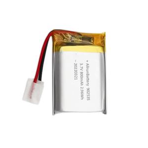 Quality Rechargeable Light LiPo Battery 800mAh 3.7V 902535 For Medical Devices wholesale