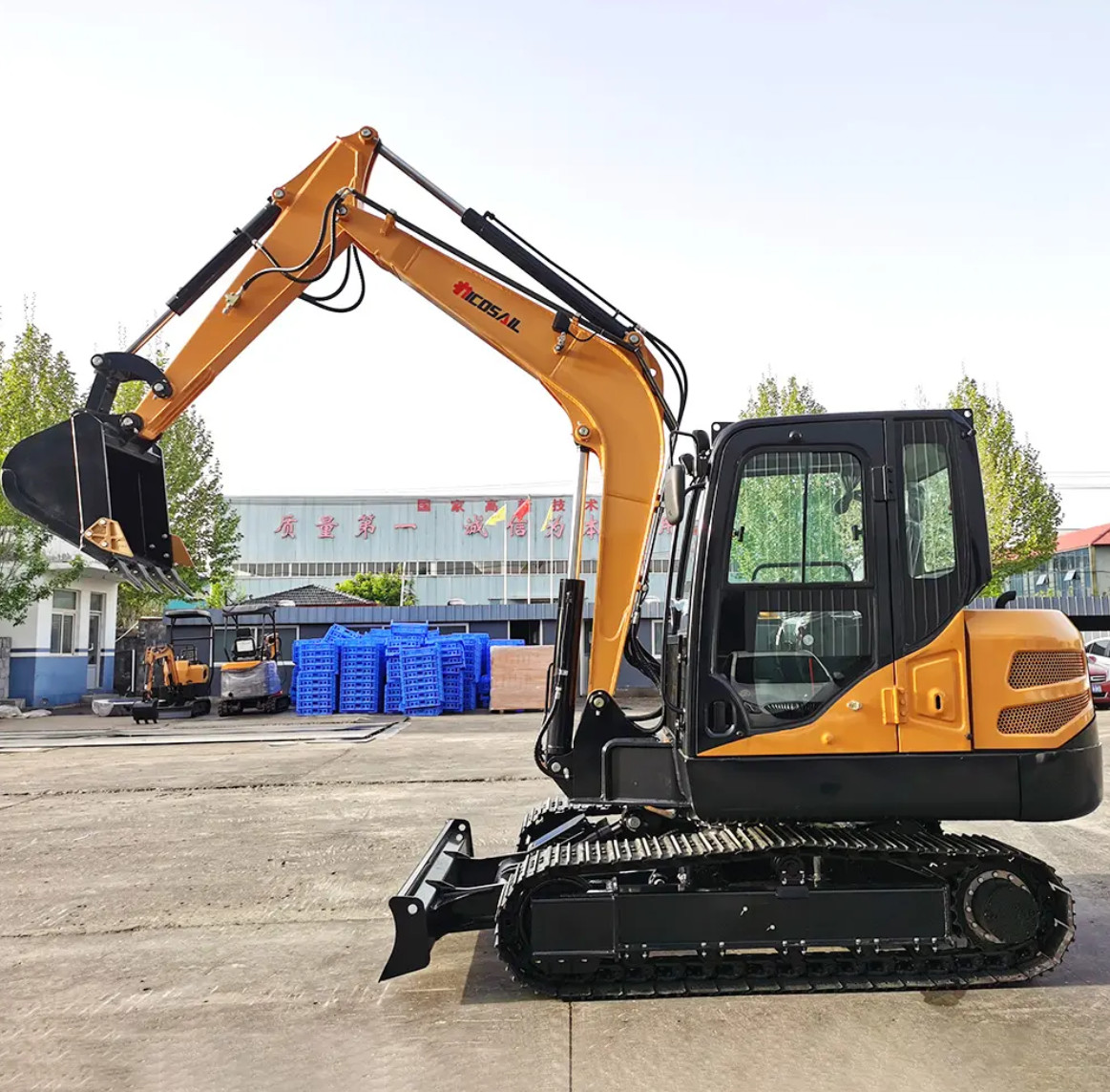 5 Ton 6 Ton Side Swing Crawler Excavator For Sale