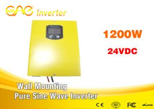 Quality High efficiency 87% inverter dc 24v ac 220v 1200w sine wave inverter with charger wholesale