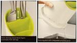 FB101803 stable non-slip base cutlery drainer and organizer