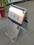 Aluminum Alloy Hard Board Two Fold Stretcher For Patient Transfer Light Weight