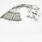 Adult / Pediatric 10 Lead ekg adapter cable leaders , Banana 4.0 Clip Banana Ekg