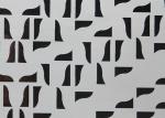 Wet Embossed Nonwoven Modern Removable Wallpaper Geometric Sound - Absorbing