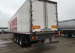 Semi Flatbed Trailers Refrigerated Transport Vehicle Carbon Steel / Mn Steel