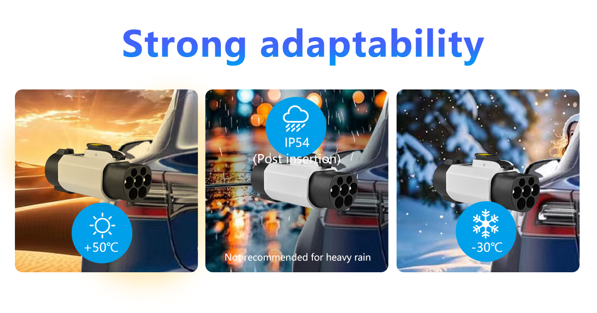 GBT Cars Adapter Converts Type 1 Charging Pile to Type1 Interface Standard 32A Output Current Portable EV Charger Adapter