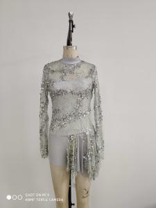 Quality Silver Girls Ballet Clothes For Kids , Womens Ballet Leotards wholesale