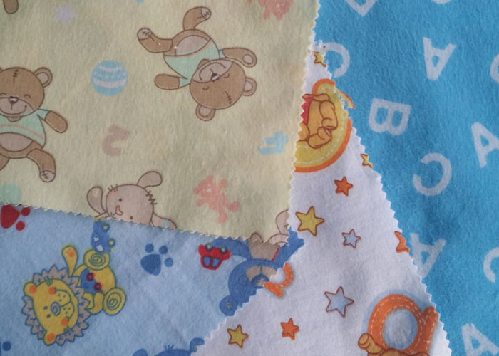 Multi Color Width 57/58'' Cotton Flannel Cloth 100% Cotton Fabric