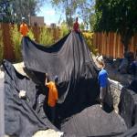 Polypropylene Nonwoven Geotextile for Road Construction in Gray Color