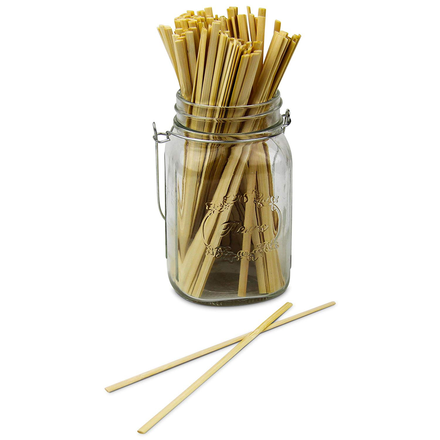 110x5x2mm Thick Bamboo Stirrer Sticks Wrapped Coffee Stirrers