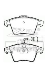 Quality 7L6698151B Volkswagen Touareg SUV(7LA) Ceramic Brake Pad FDB1826 wholesale