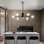 Globe Glass Chandeliers Lights Nordic Spotlight Modern Chandelier Light(WH-MI