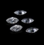 Loose Synthetic Moissanite Gemstone Tested Positive 1 Carat Marquise Shape