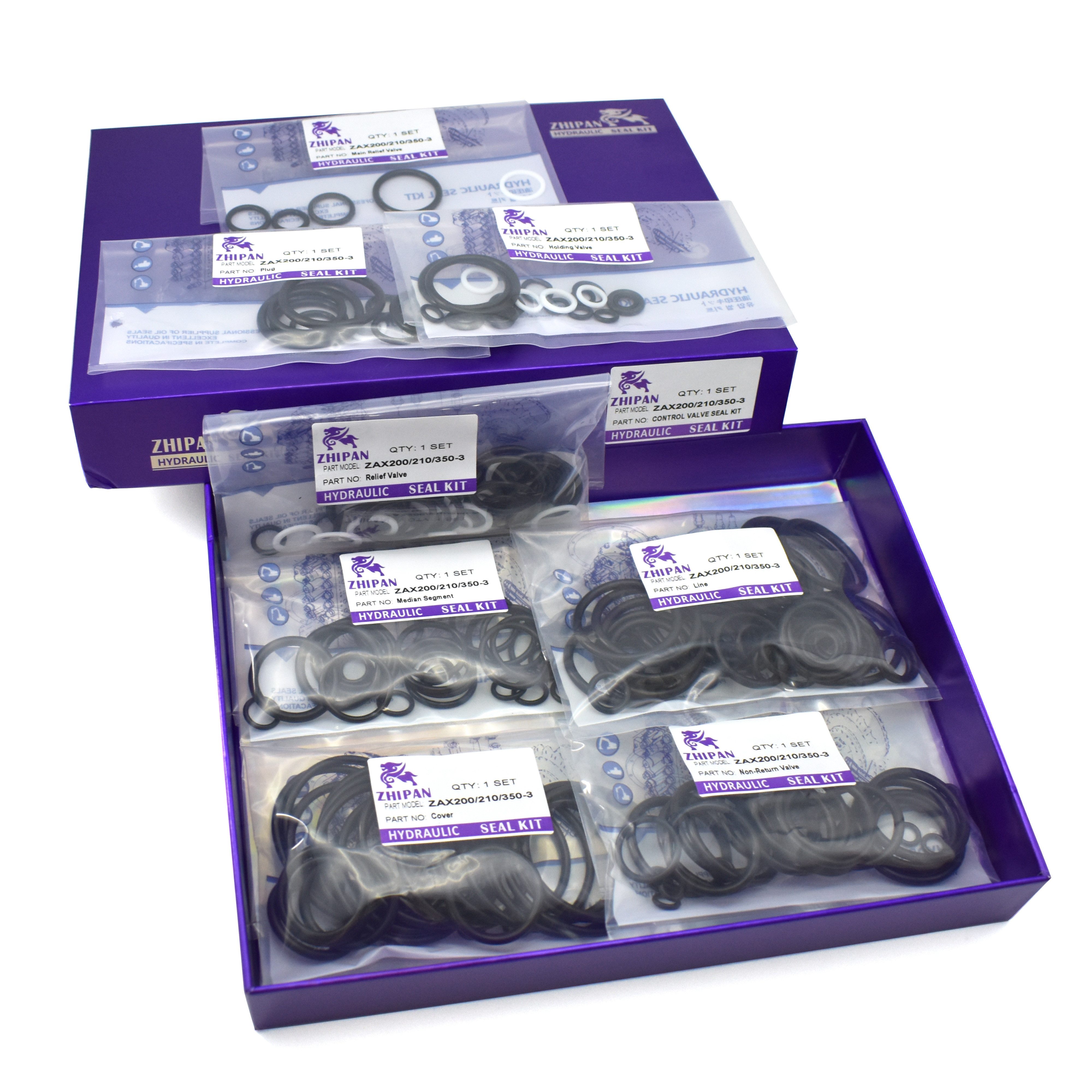 4358914 ZAX200 210 350-3 Control Valve Seal Kit Hitachi Valve O Ring Seal Kit