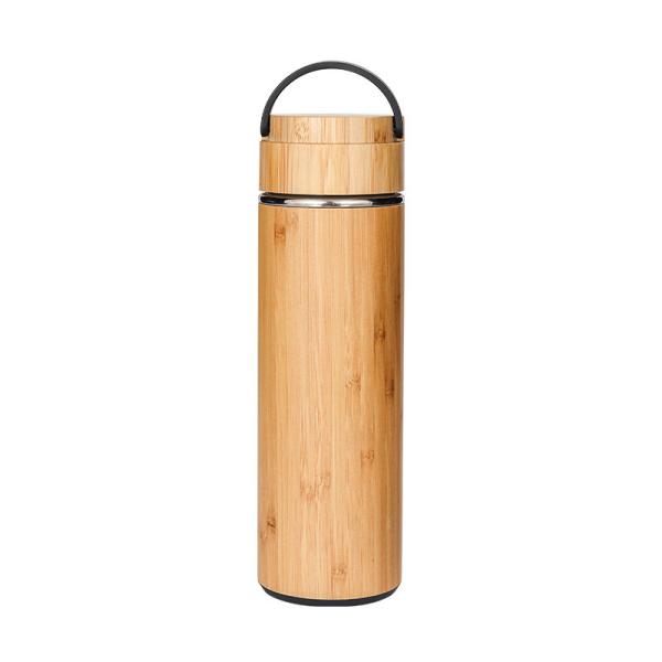 Eco Friendly 40 Oz Insulated Stainless Steel Water Bottles Bamboo Outside With