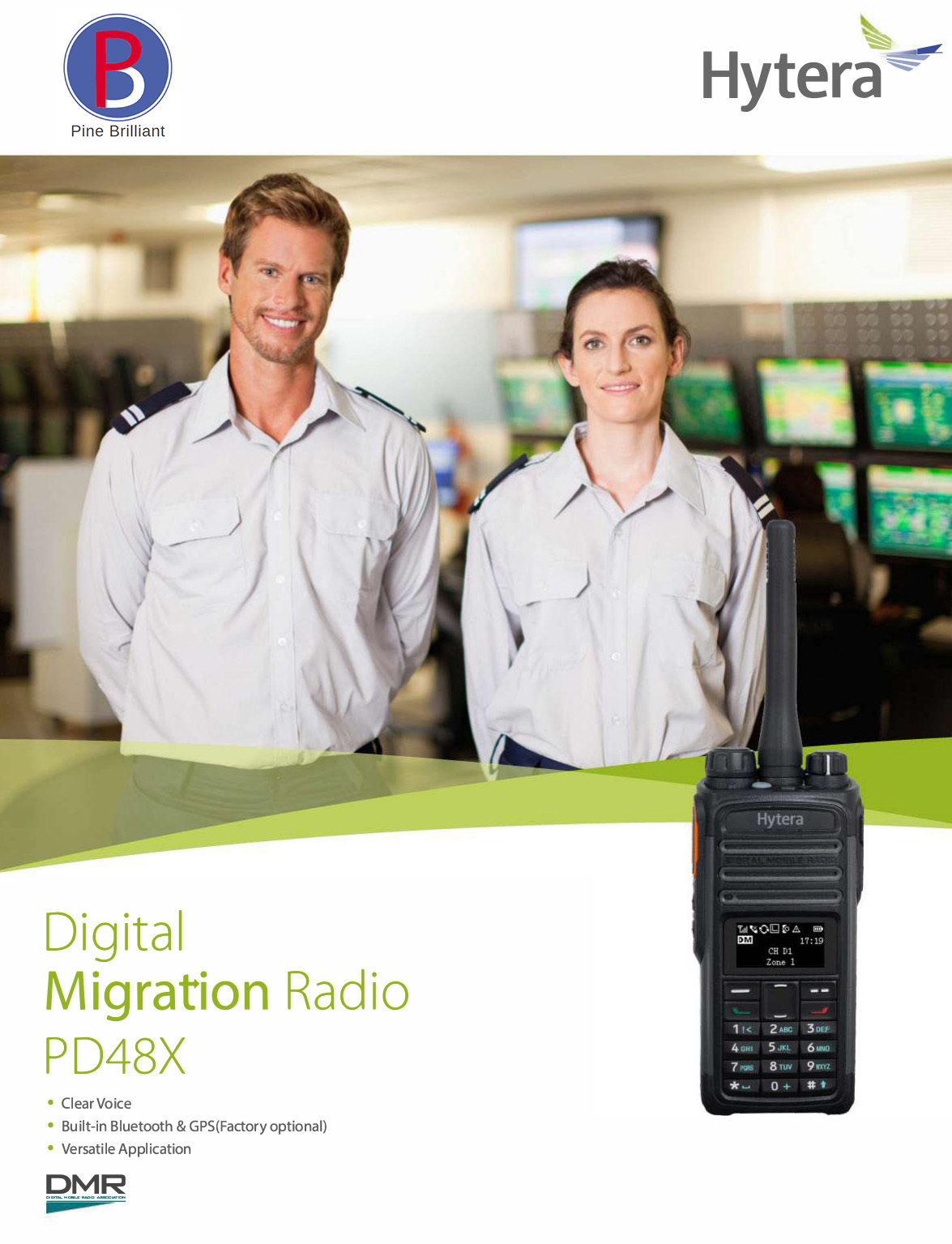 Hytera PD488 Professional Business Walkie Talkie DMR Portable Two-way Radio Long Range GPS