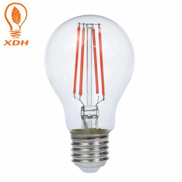 A60 Pink White LED Plant Grow Lights 660nm 8w Filament LED Bulb