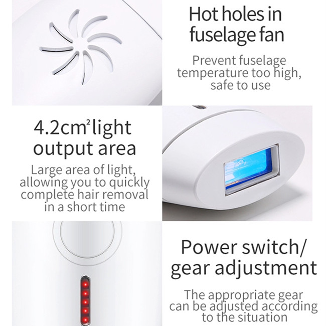 5 Levels HR SR 4.5Cm2 800000 Flash IPL Laser Handset