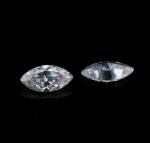 Loose Synthetic Moissanite Gemstone Tested Positive 1 Carat Marquise Shape