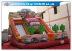 Cartoon Giant Commercial Water Slip And Slide Inflatable Toys For Adults And
