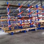 Single Arm 100kg-1000kg Heavy Duty Warehouse Cantilever Racks Industrial