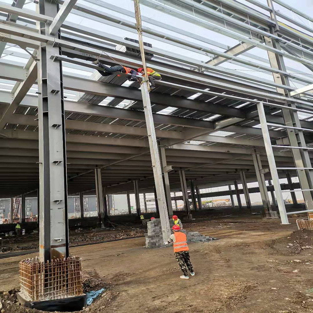 Prefabricated Steel Structure Factory Building Steel Frame House Construction