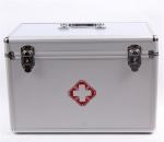 Aluminum home medicine storage case hard box