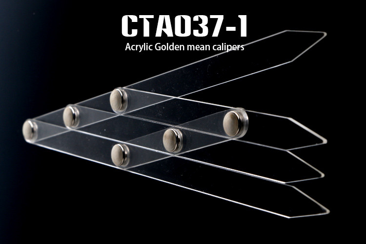 3 Prong / 4 Prong Acrylic Golden Ratio Calipers OEM Service Welcomed