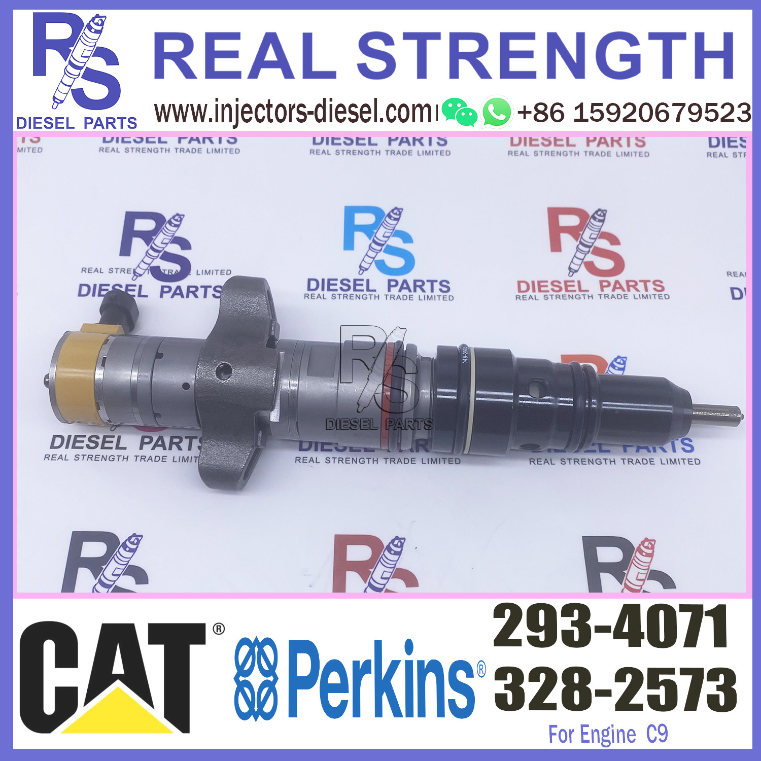 Diesel engine fuel injector 293-4071 excavator C9 diesel engine fuel Injector 2934071 293-4071