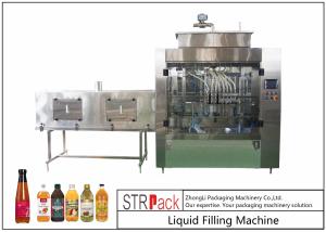 Quality Powerful Timed Glass Bottle Filling Machine For Vinegar / Soy Sauce / Chili wholesale