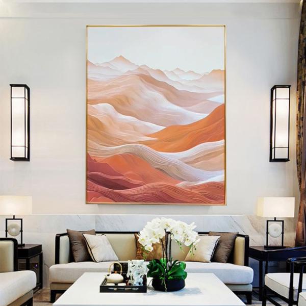 Home Decor Canvas Painting Medium Oil Painting Modern Landscape 3D Three