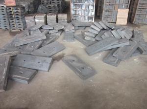 Quality Ball Mill White Iron Sand Casting Parts , High Cr Mill Liner Castings wholesale